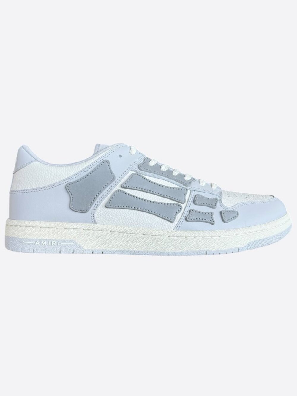 Amiri Grey & white Skel Low Top Sneakers